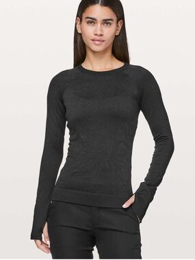 lululemon athletica Rest Less Pullover Long Sleeve Crew black